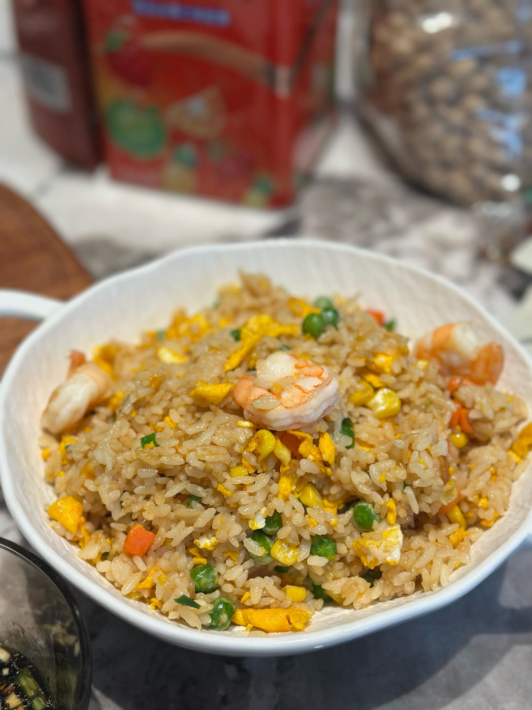 豪华版虾仁炒饭🍤
