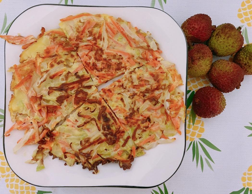 美味卷心菜丝煎饼
