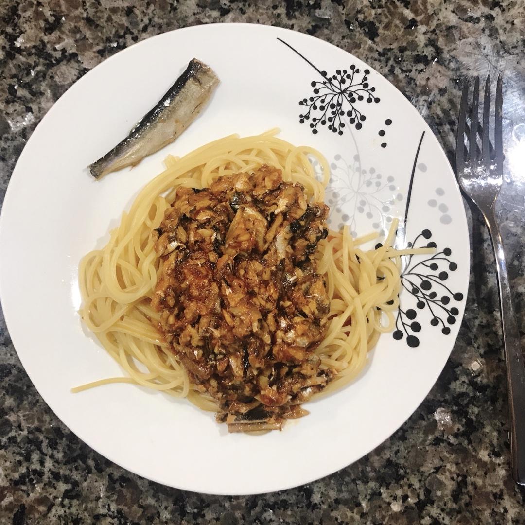 茄汁沙丁鱼意面