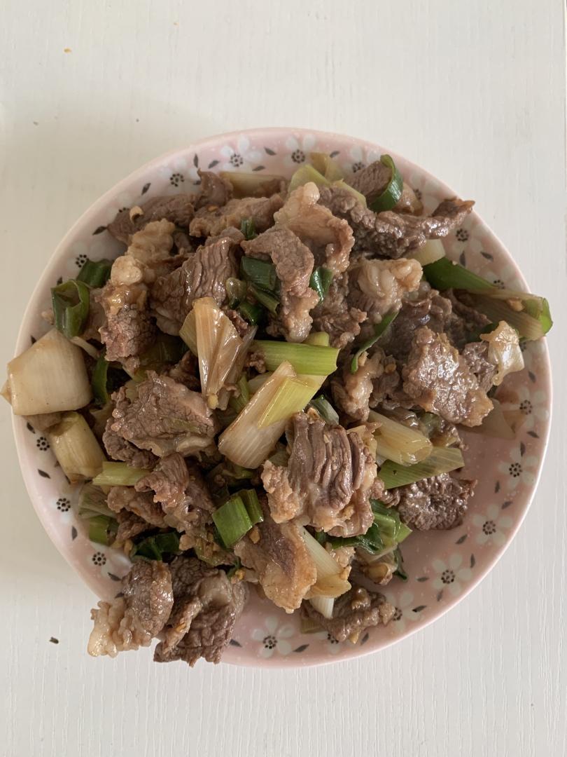 葱爆羊肉，鲜嫩多汁又御寒