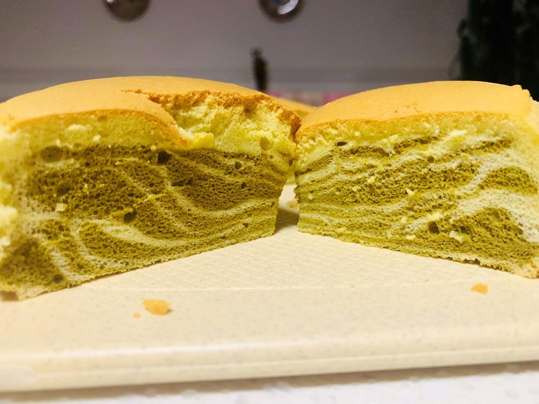 绿斑马戚风蛋糕