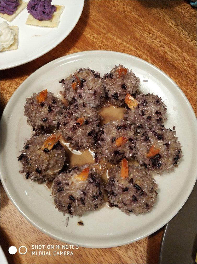 小羽私厨之糯米虾球肉丸