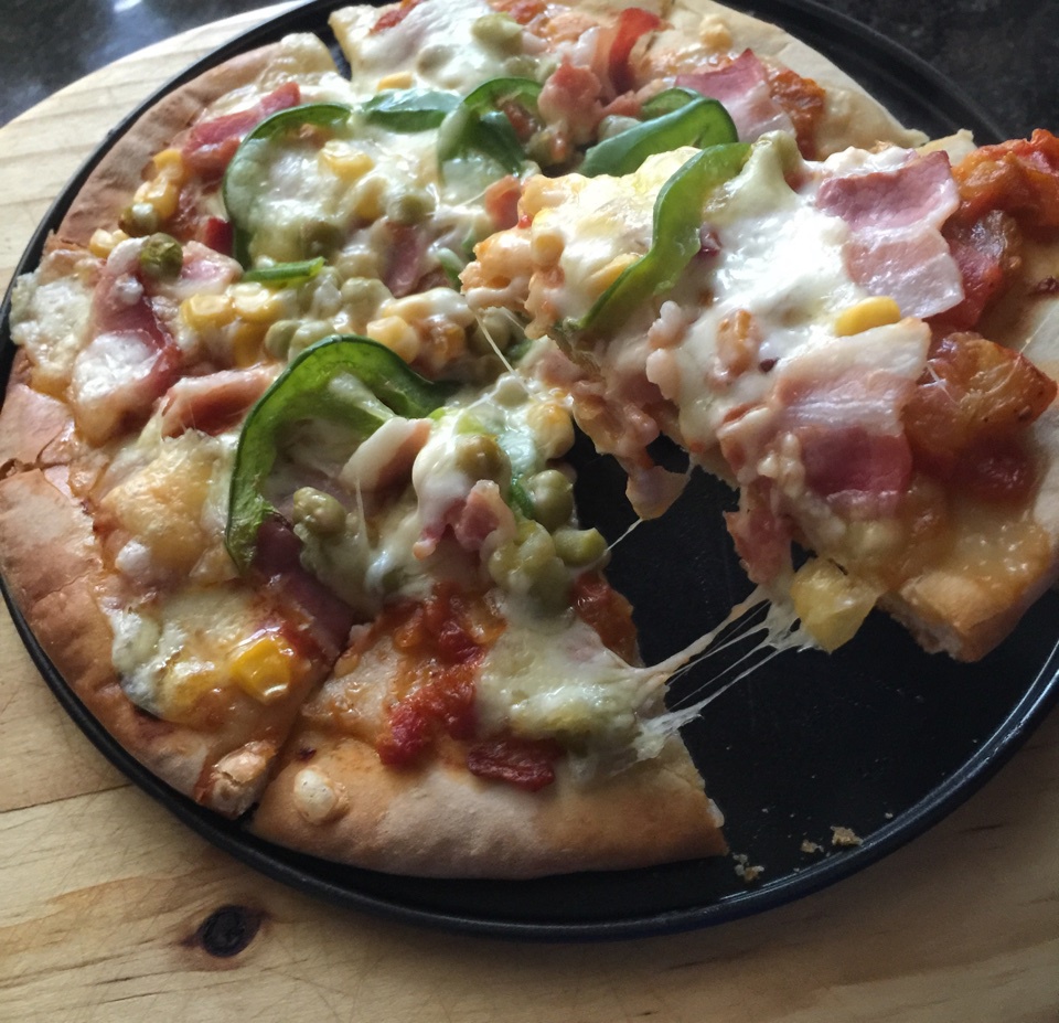 芝士培根火腿披萨Pizza