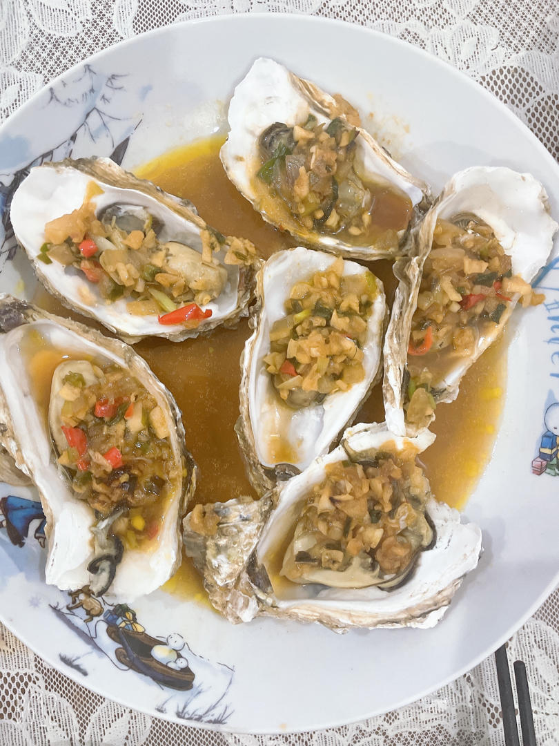 超简单～蒸蒜蓉生蚝