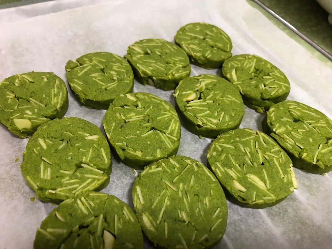 抹茶杏仁饼干