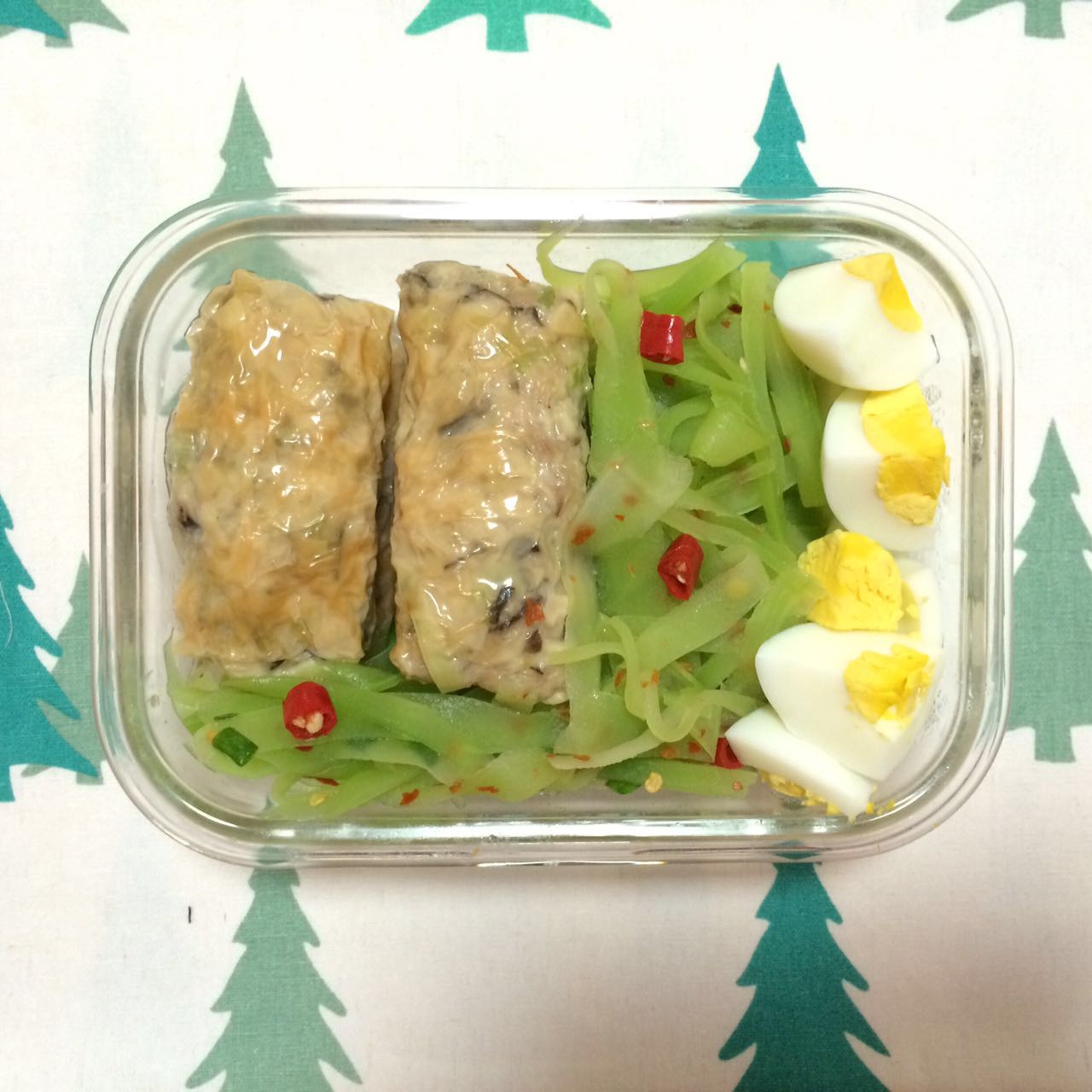 蒸豆皮肉卷