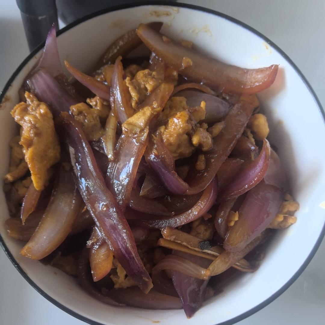 降压防癌的好食材  洋葱炒鸡蛋