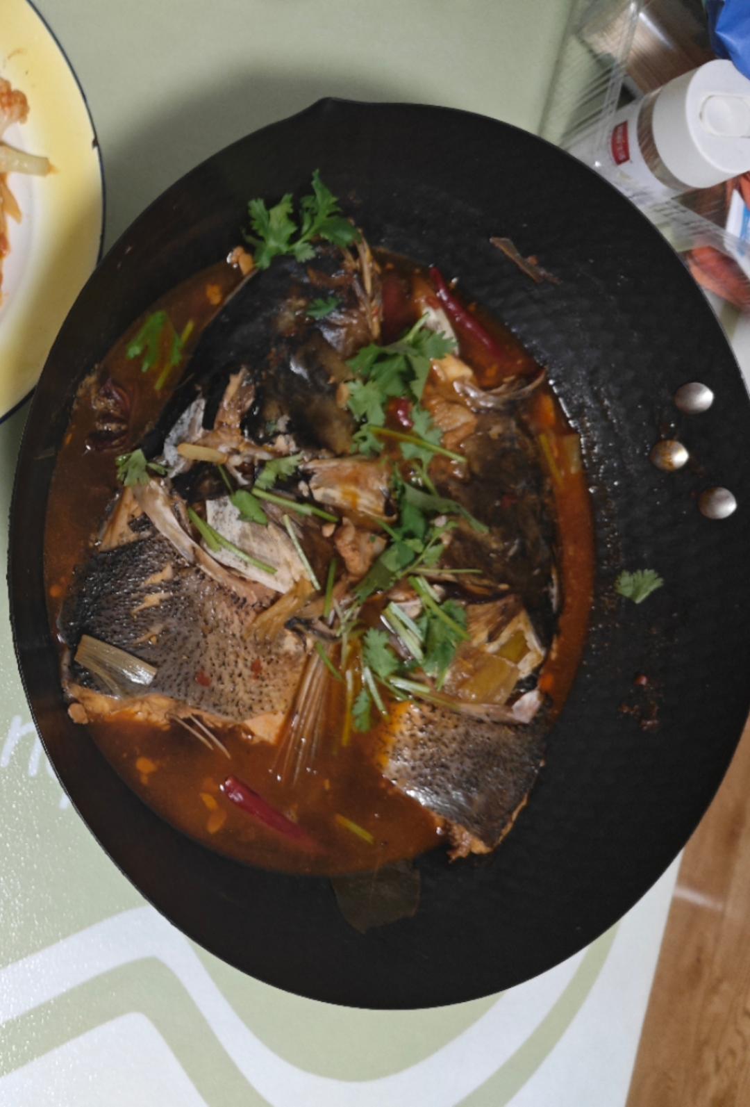 鱼头泡饼 炖鱼头（家庭版旺顺阁）