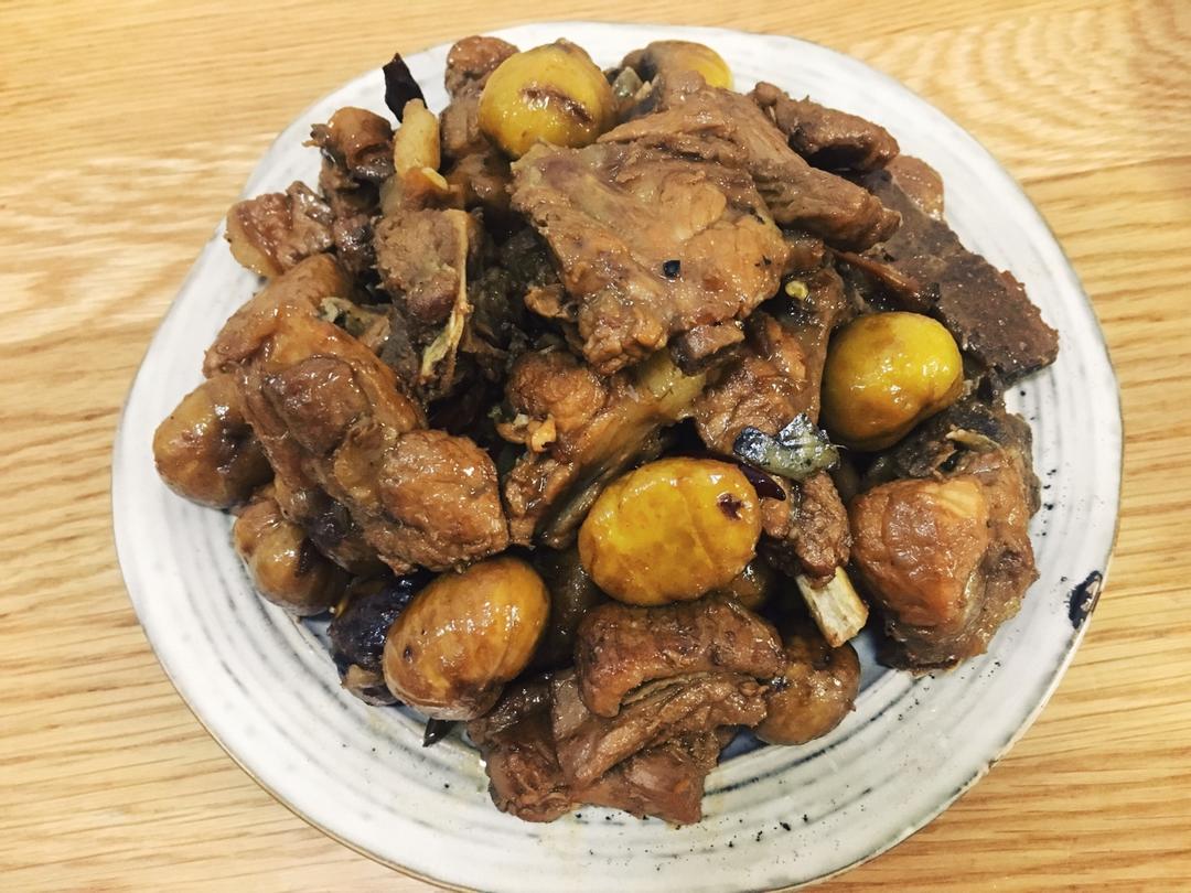板栗烧排骨