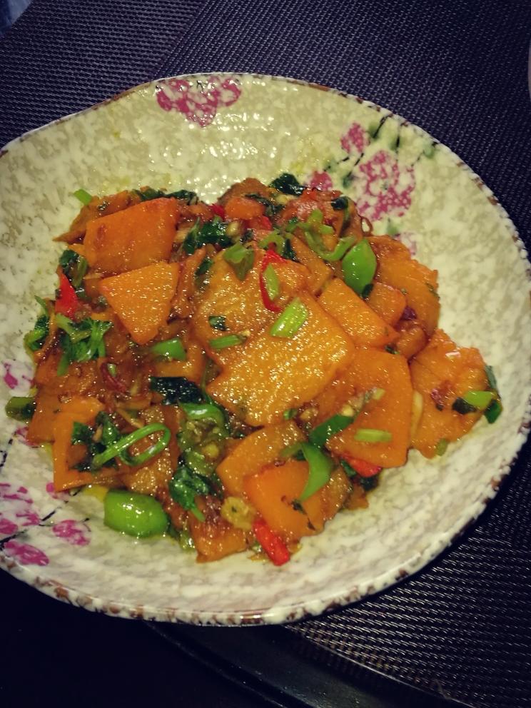 香芹烧南瓜的做法