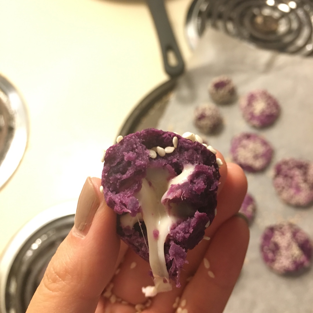 紫薯芝士球