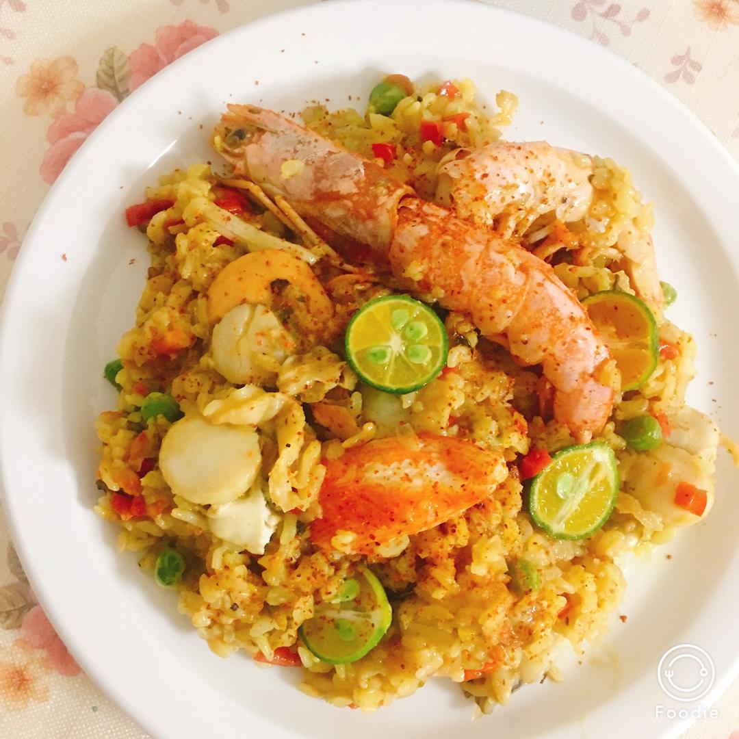 【曼食慢语】Seafood Paella 西班牙海鲜饭