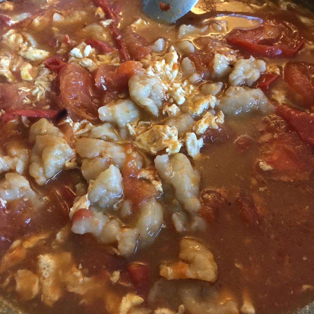 番茄鸡蛋疙瘩面