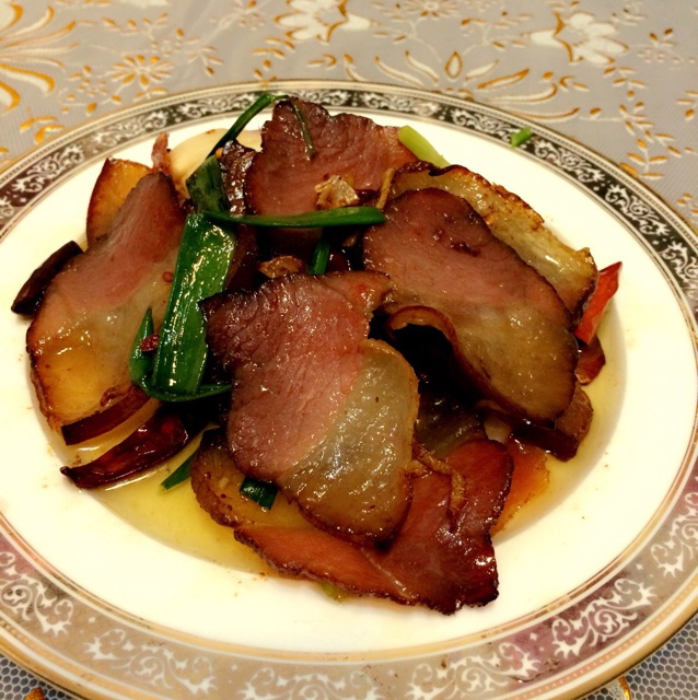 青蒜炒腊肉