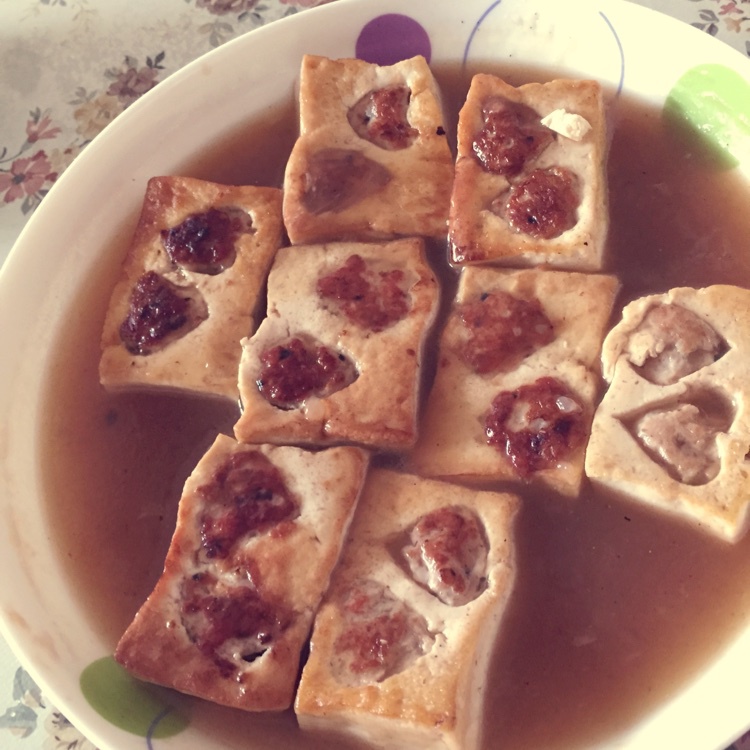 客家煎酿豆腐