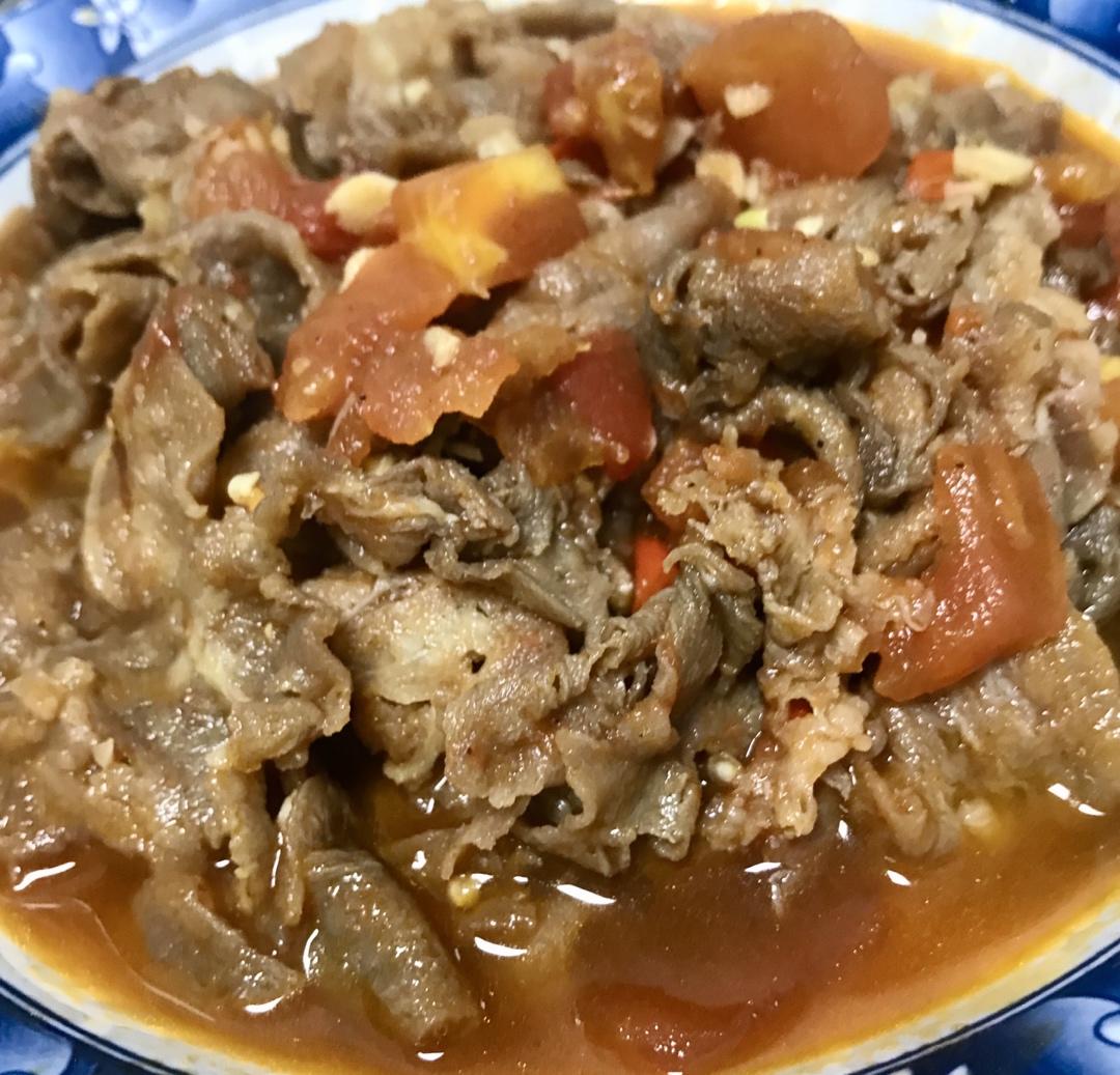 番茄肥牛，特别开胃