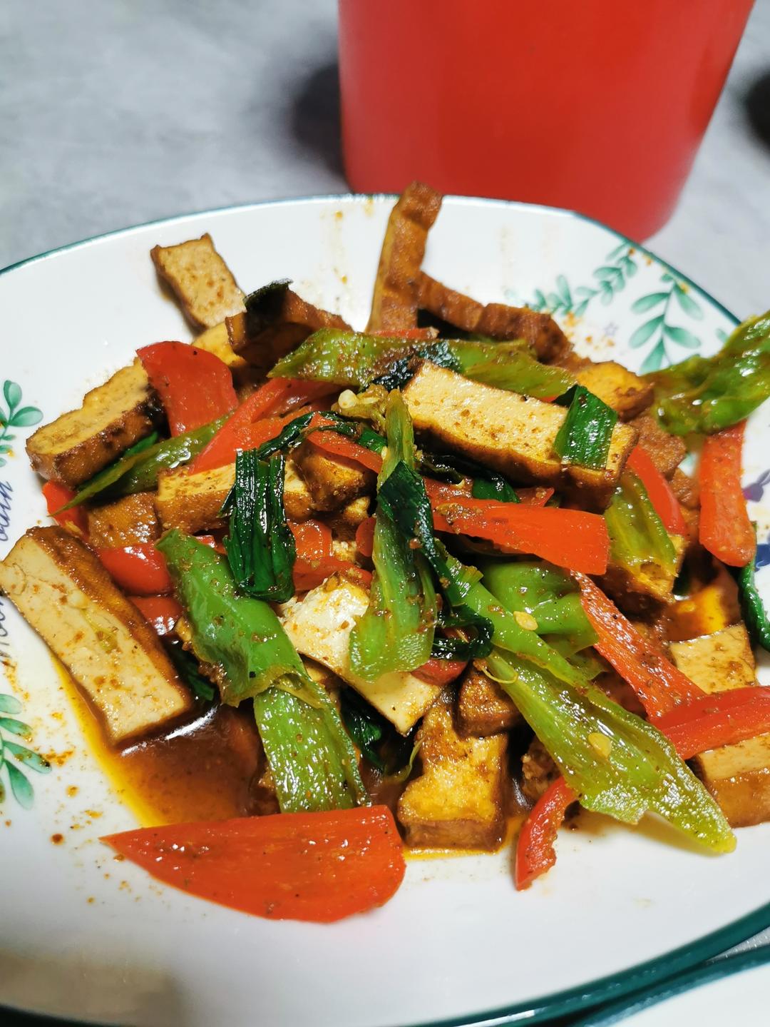 炒烧烤味豆腐干