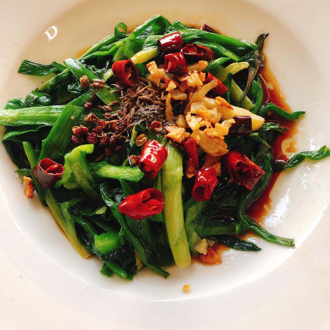 超好吃的香辣韭菜的做法