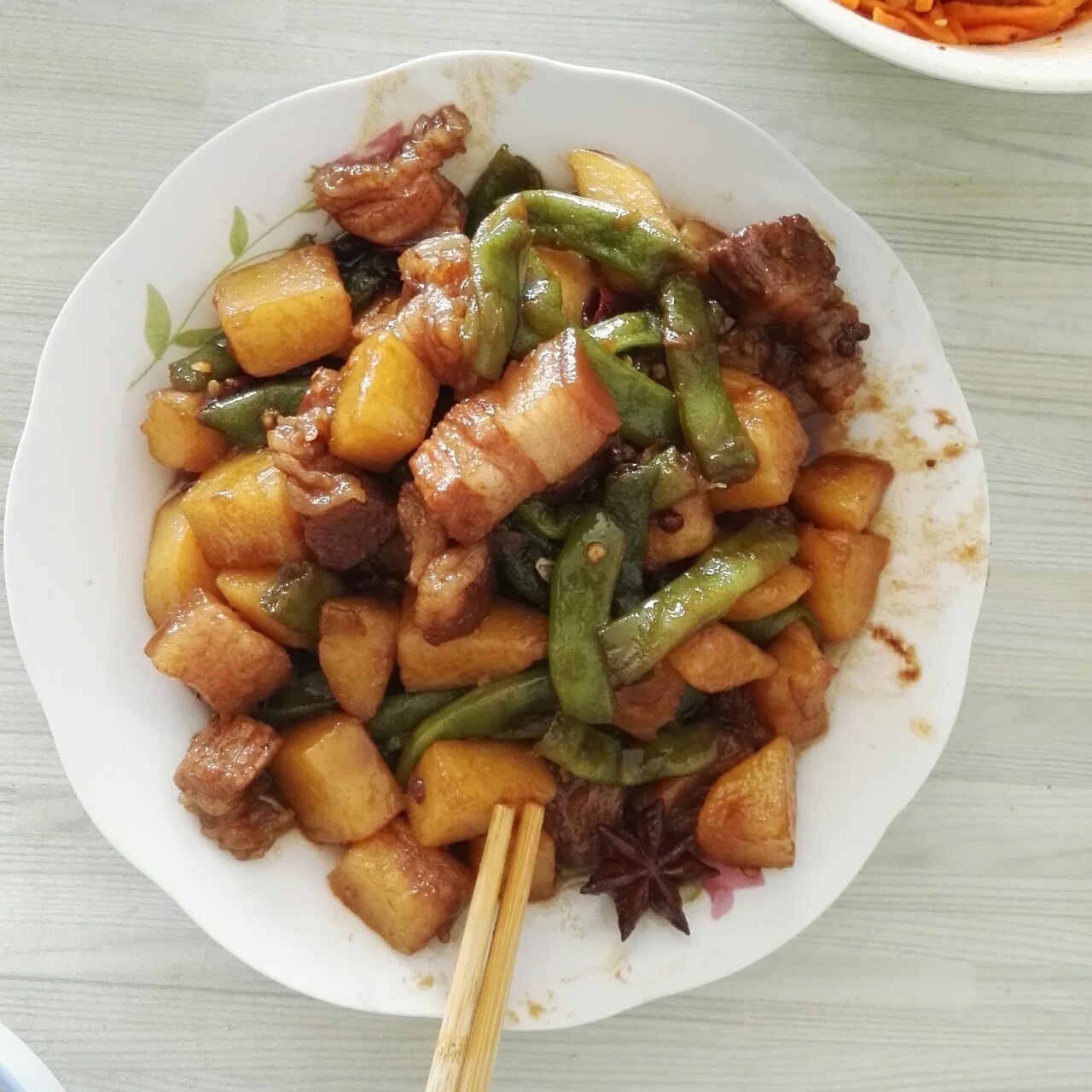 土豆炖豆角