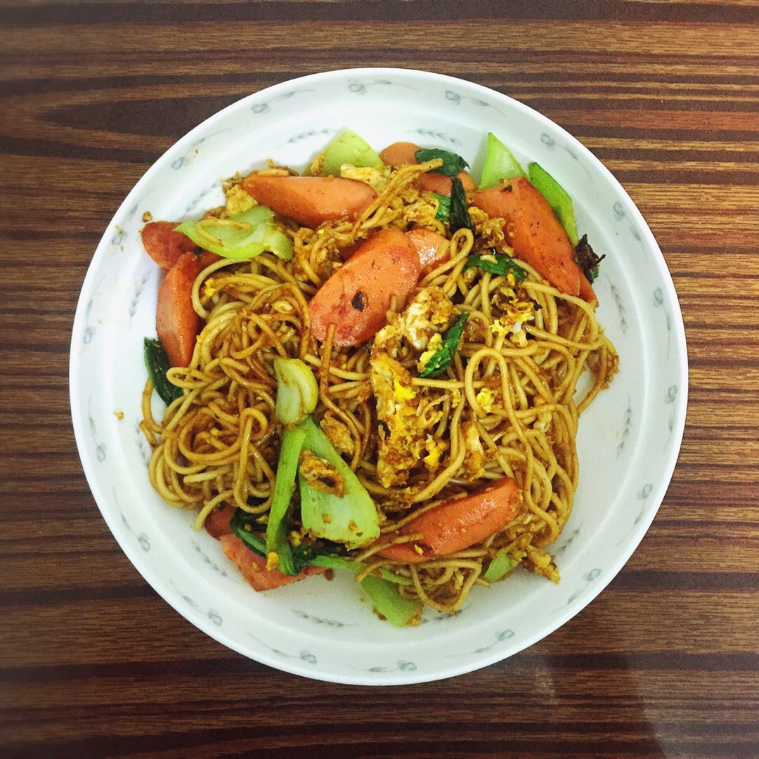 张粒儿做的快手炒面