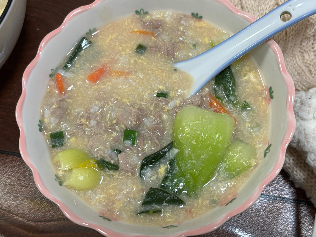 生滚滑蛋牛肉粥