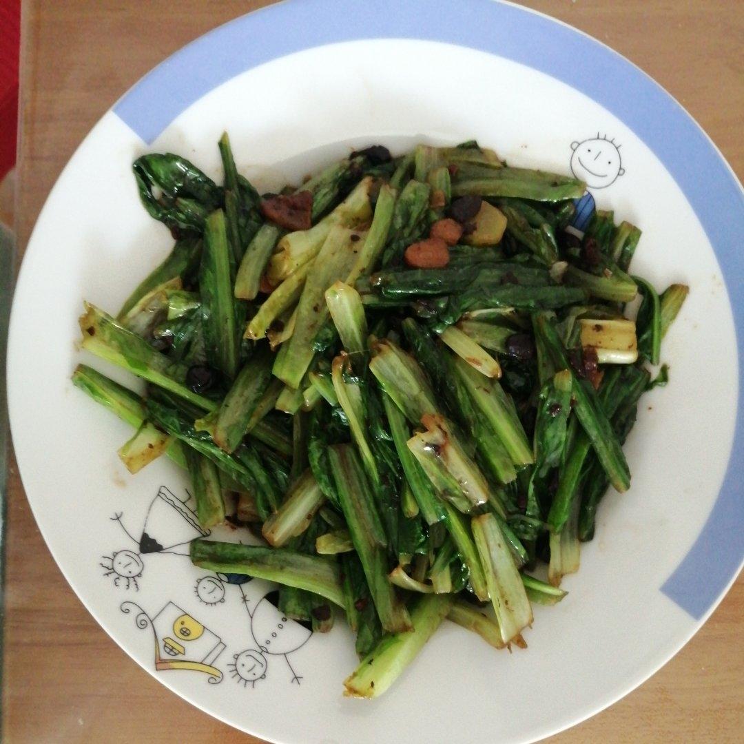 豆豉油麦菜