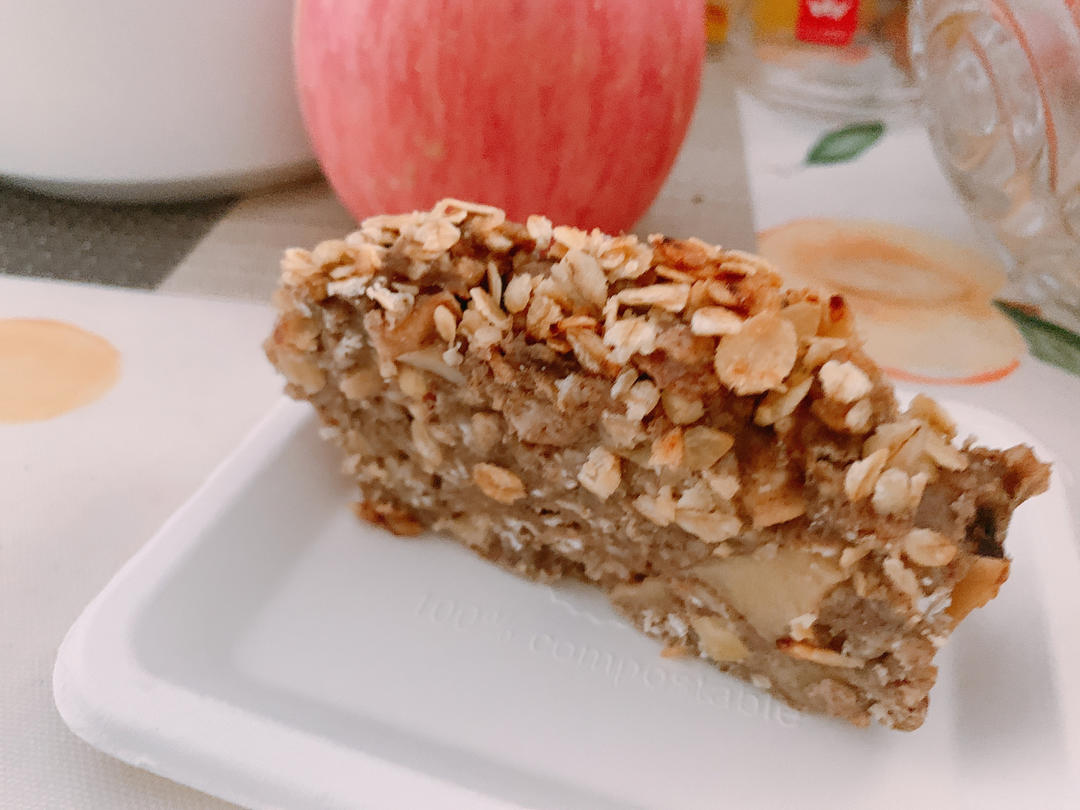 暖香燕麦苹果快手面包丨健康·烘焙