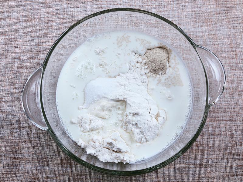 纯奶手撕吐司的做法 步骤1