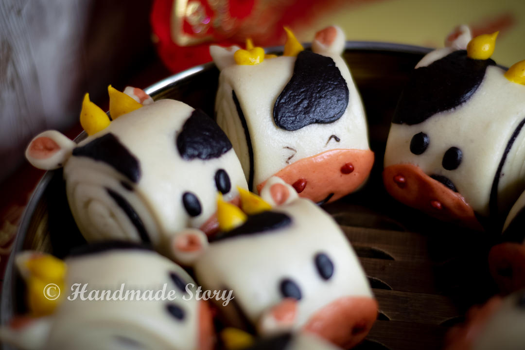 牛年乳牛刀切馒头