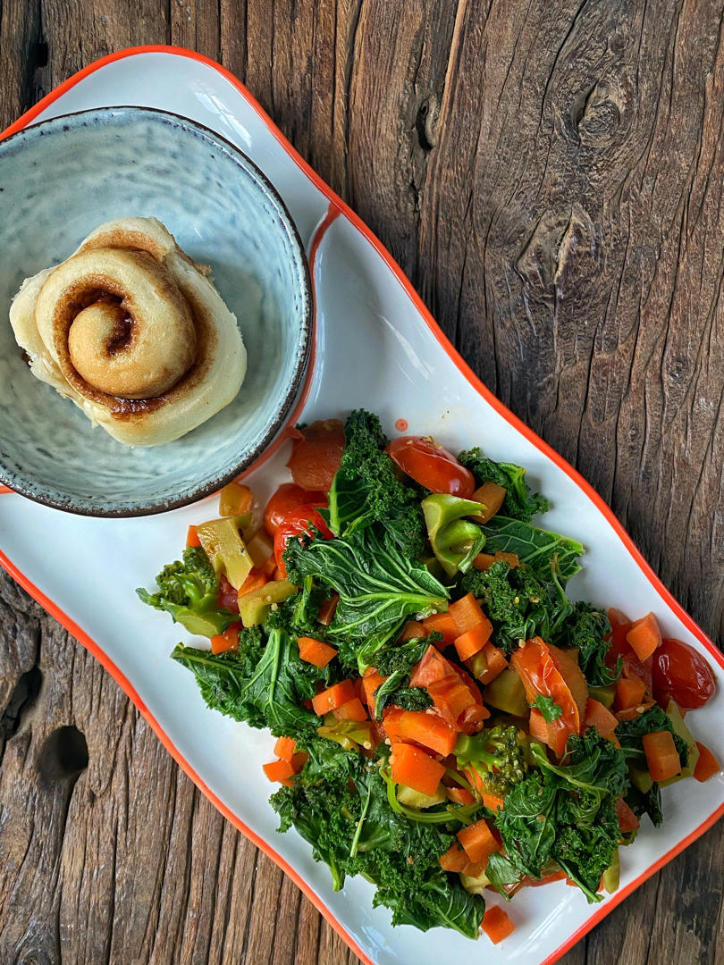 天生巨蟹座做的快炒羽衣甘蓝