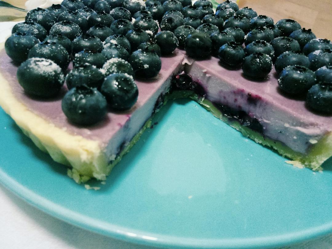 蓝莓夹心乳酪塔