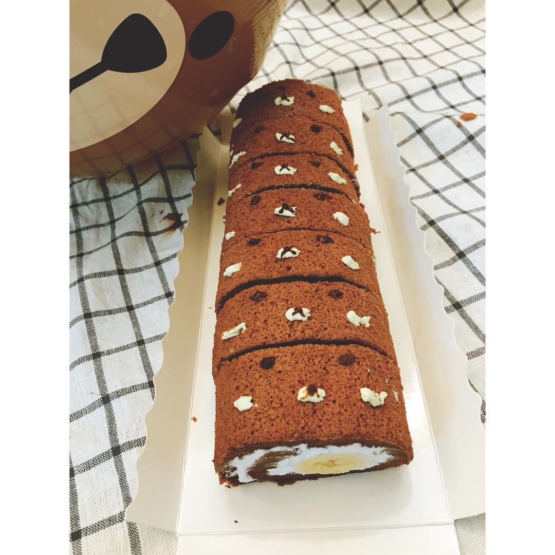 巧克力小熊蛋糕卷