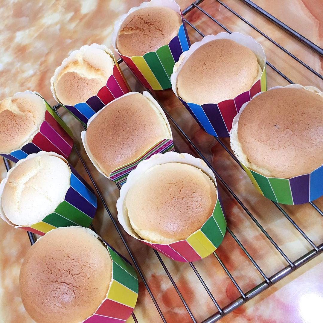 纸杯蛋糕 8寸戚风蛋糕的量