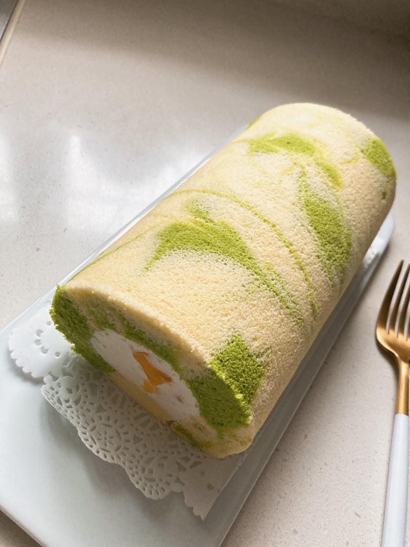 斑斓大理石蛋糕卷