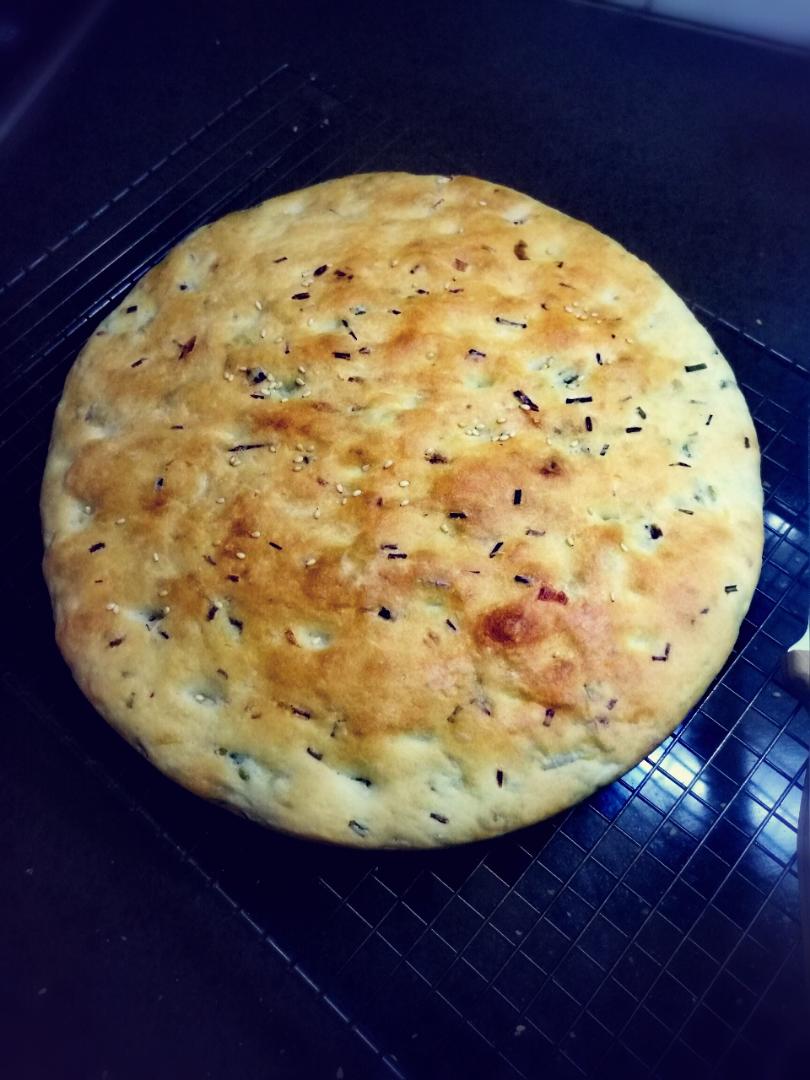 简易发面葱油饼（烤箱版）