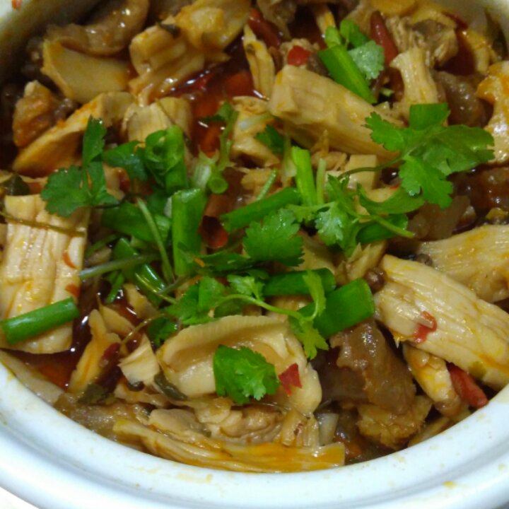 干笋烧牛肉