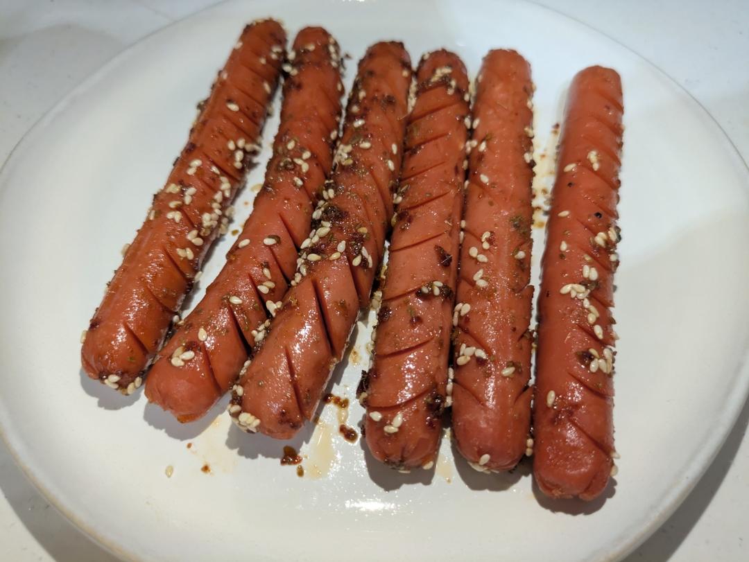 空气炸锅炸淀粉肠💥满满是童年小吃摊的味道