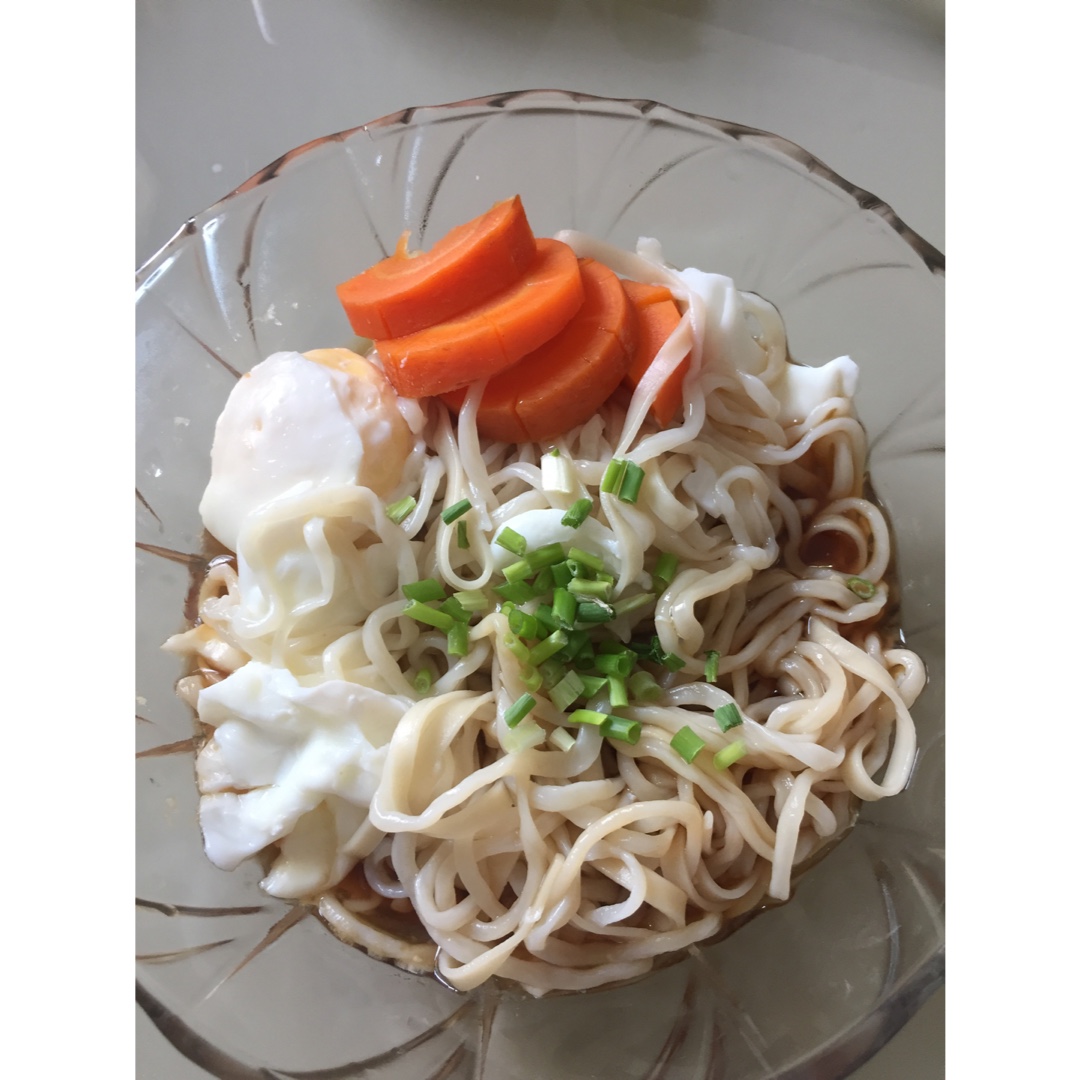小葱麻油酱油面
