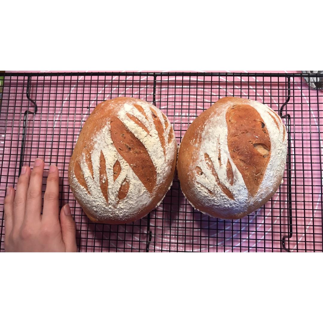香喷喷的全麦培根面包