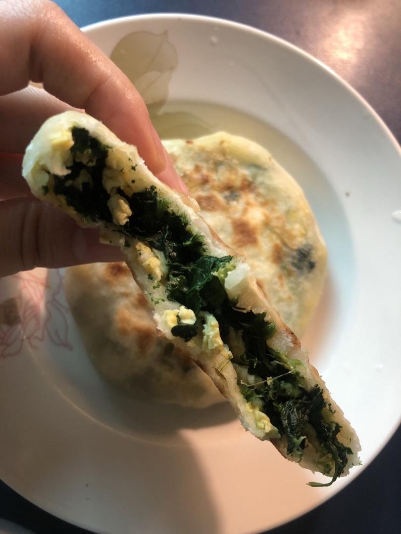 薄皮馅饼的制作方法（鸡蛋菠菜、鸡蛋韭菜馅儿饼）
