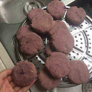 紫薯燕麦麸皮饼（无添加）的做法 步骤6