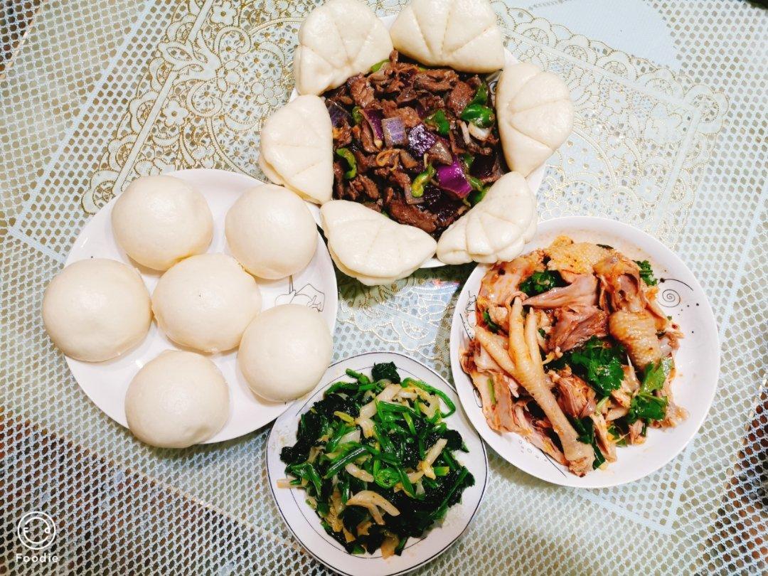 荷叶饼夹馍
