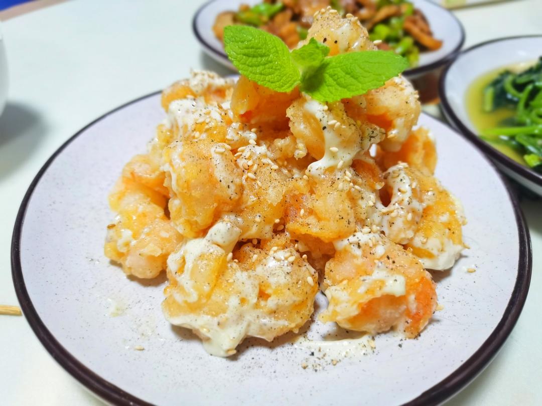 柏悦平替版芥末虾球