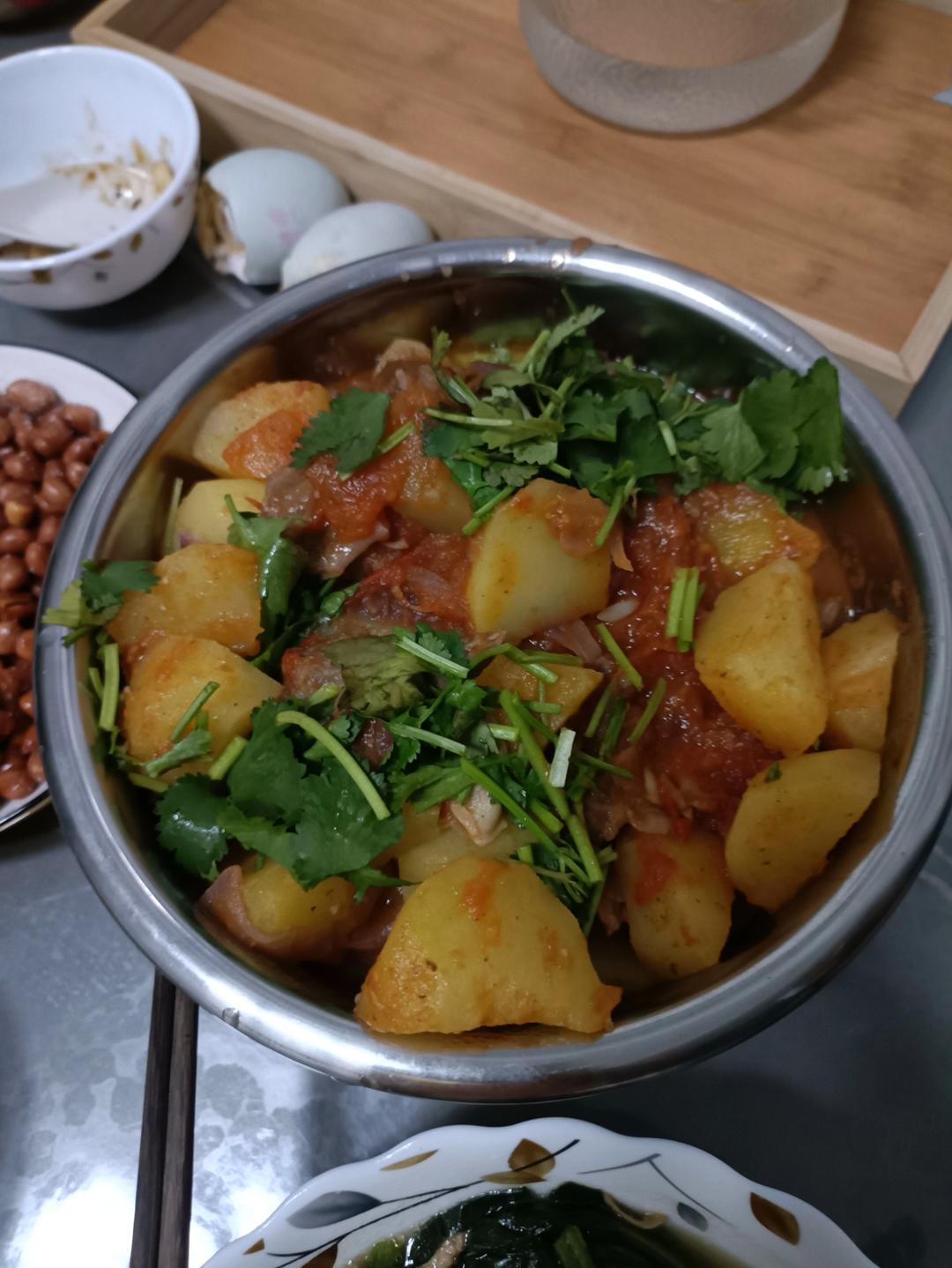 快手西红柿土豆炖牛肉