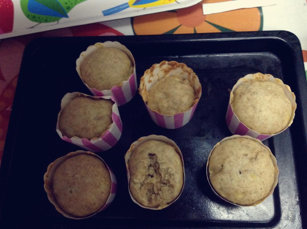 马芬 纸杯蛋糕cupcake香蕉松糕