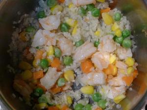 鲜虾蔬菜粥的做法 步骤3