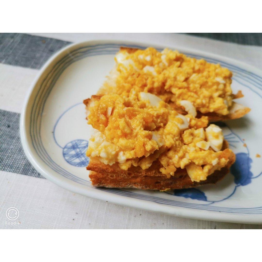 两种做法鸡蛋的日式鸡蛋三明治【低脂和风】