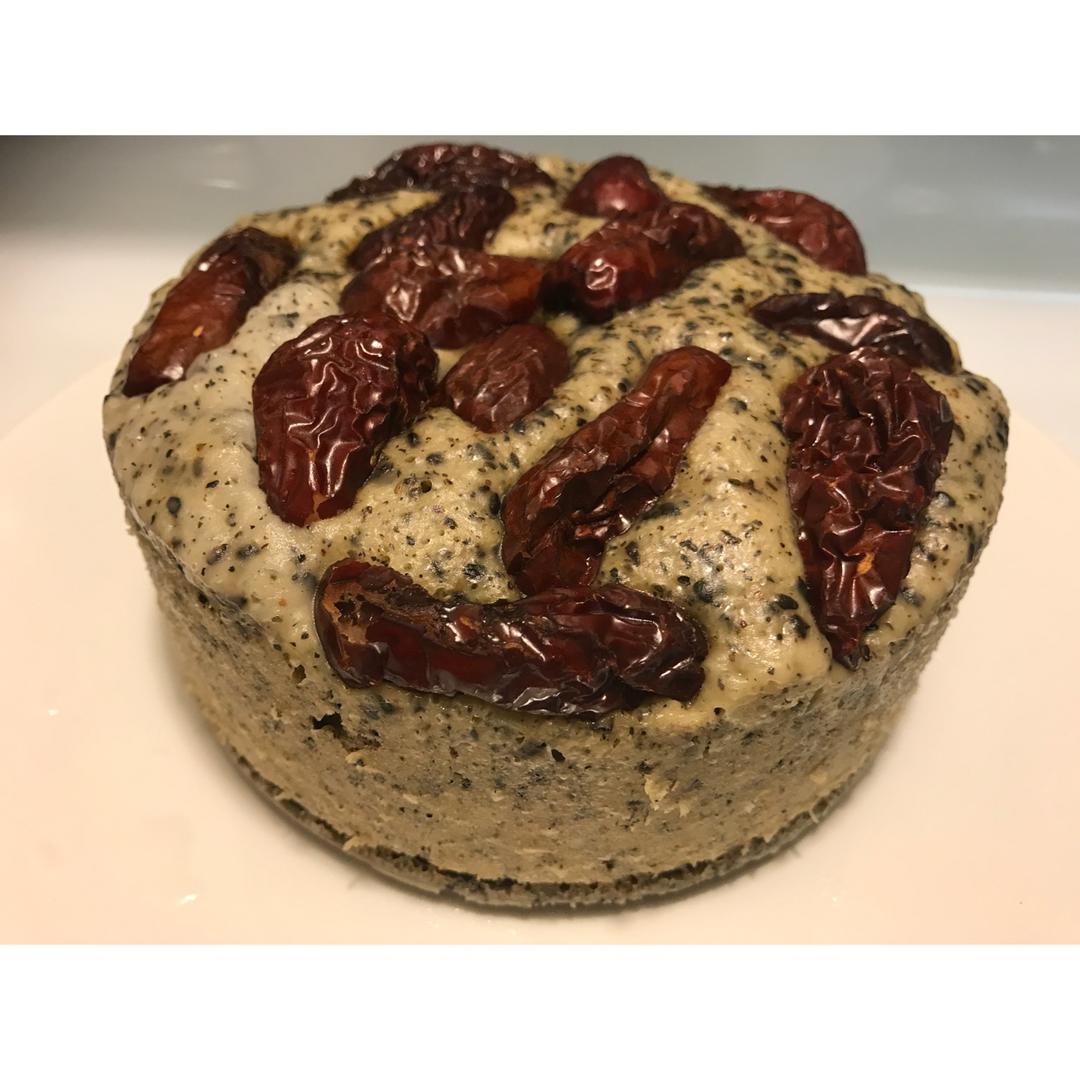 极简黑芝麻发糕