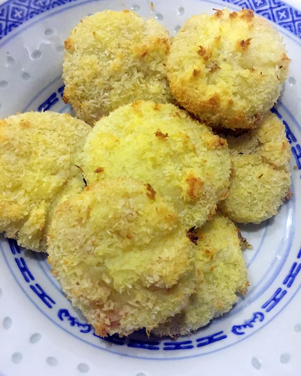 雪花流心芝士饼