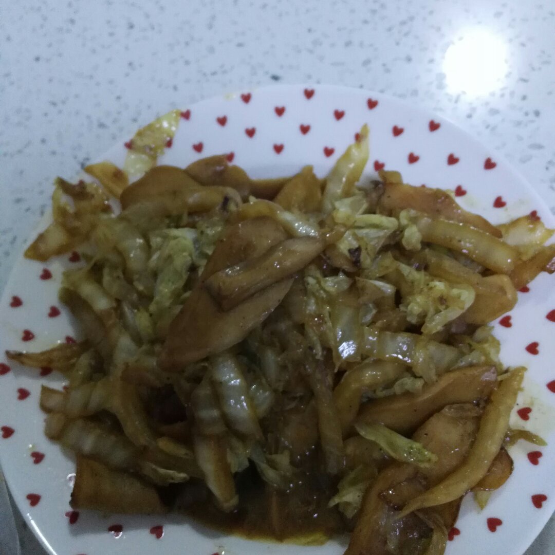 炝炒白菜杏鲍菇